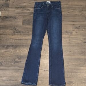 PAIGE Dark Blue Boot Cut Jeans